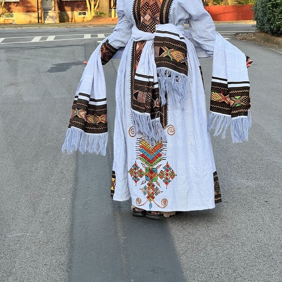 Dresses | Ethiopia And Eritrean Traditional Dress Kamis Zuria Wolo ...